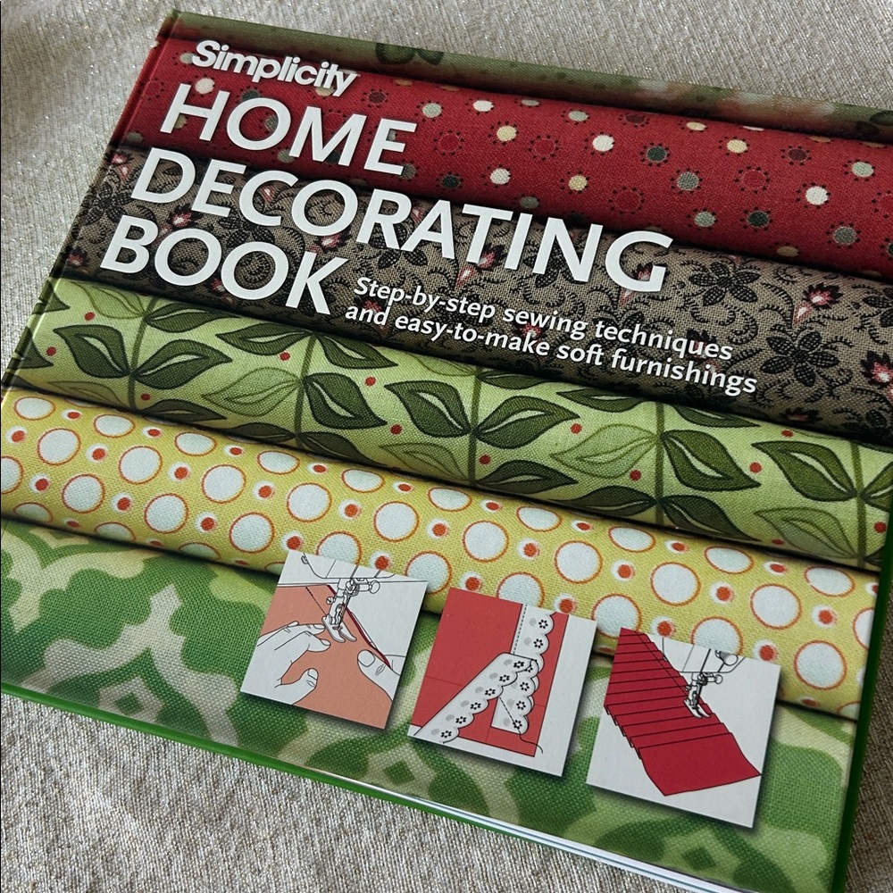 Simplicity Home Decorating Book Hardcover Binder Step by Step Sewing Furnishings